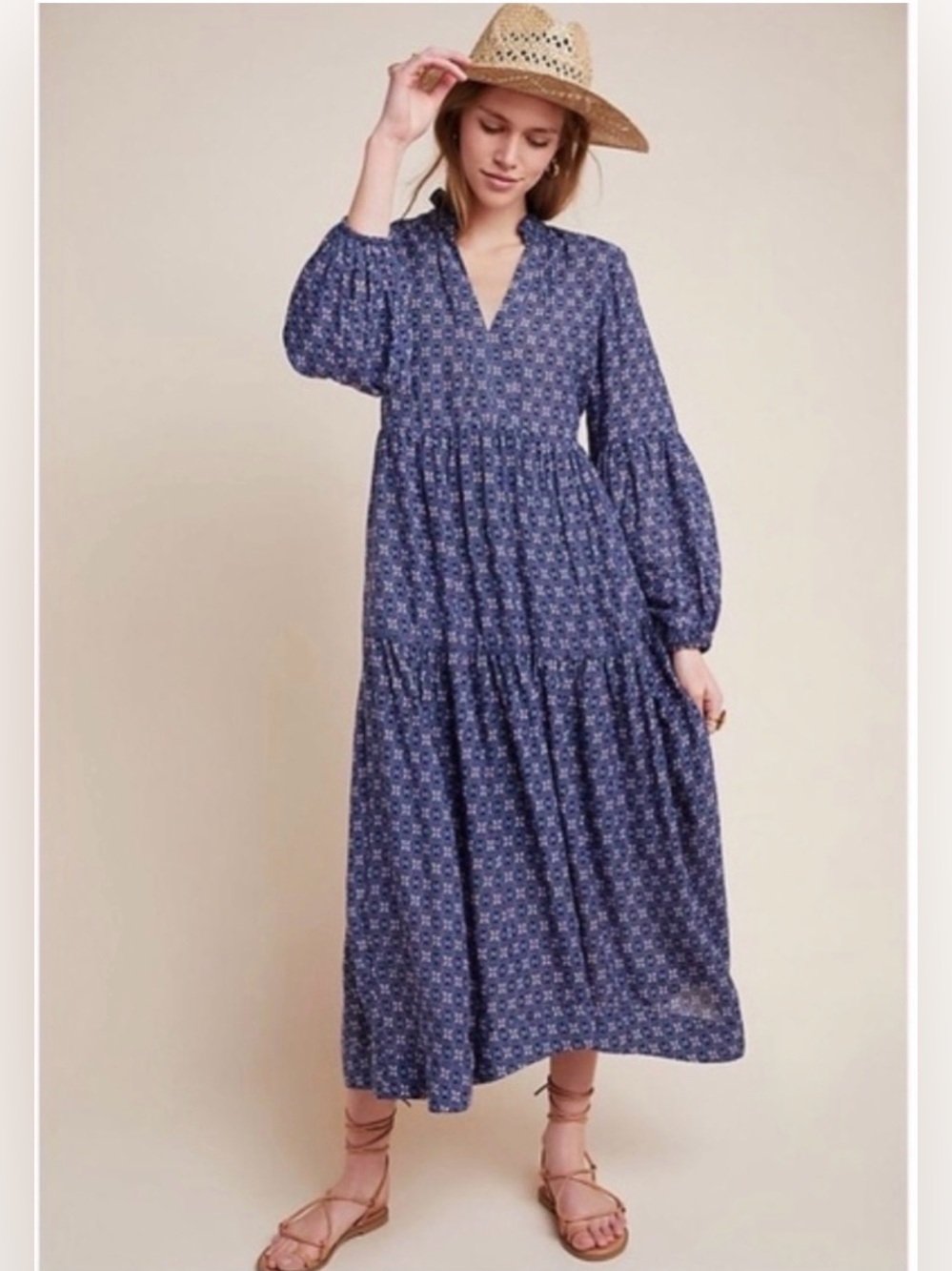 MAEVE prairie boho maxi dress, size M - Picture 2 of 15